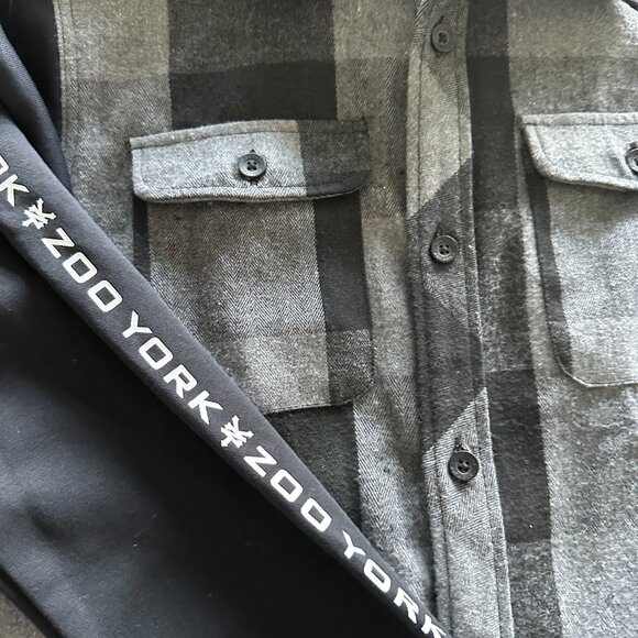 Zoo York Hooded Plaid Shirt - Youth - Picture 3 of 5